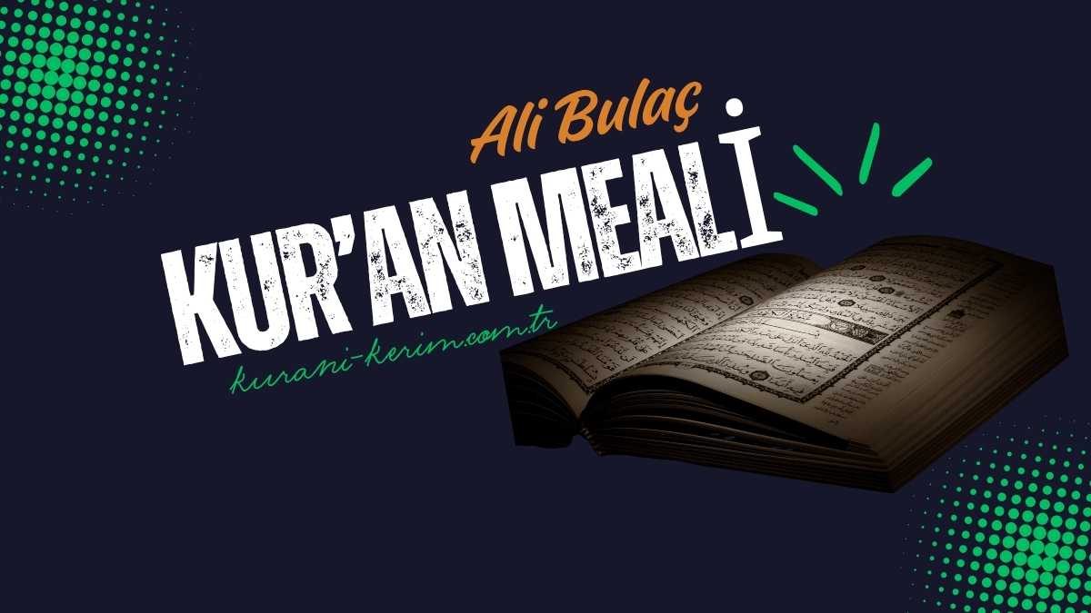 Ali Bulaç Meali
