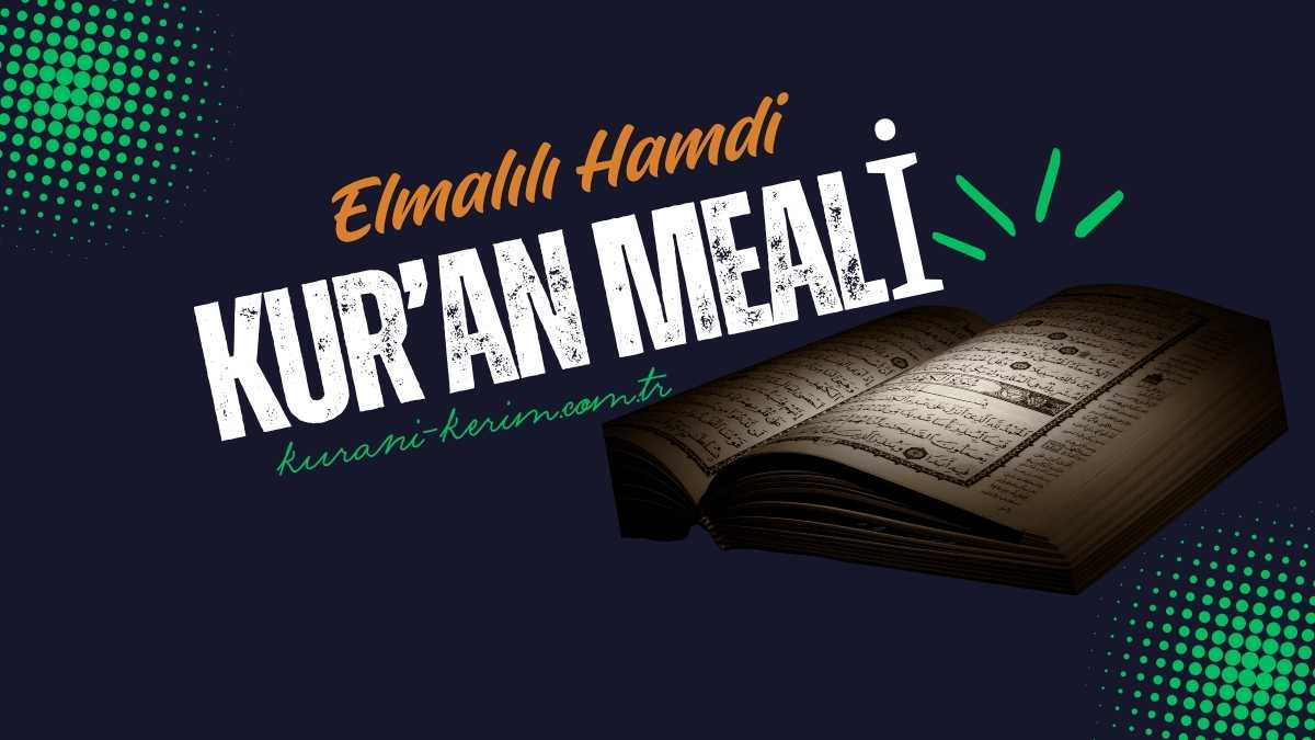 Elmalılı Hamdi Meali